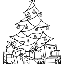 Desenho de Árvore de natal para Colorir - Colorir.com