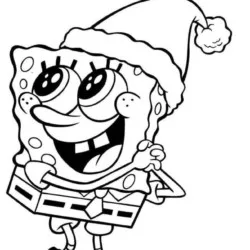 Bob Esponja para imprimir e colorir
