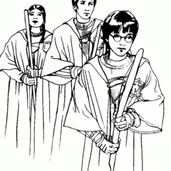 100 desenhos do Harry Potter para colorir