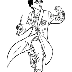 Harry Potter para imprimir e colorir