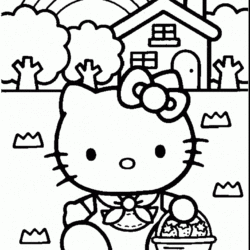 16 Desenhos da Hello Kitty para Colorir: Baixe e Imprima Grátis