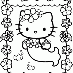 Hello Kitty páginas para colorir para crianças - Hello Kitty