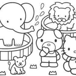 40 Desenhos da Hello Kitty para Colorir e Imprimir - Online Cursos  Gratuitos