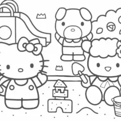 Hello Kitty para imprimir e colorir