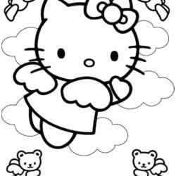 de 72] Desenhos da Hello Kitty para colorir e Imprimir