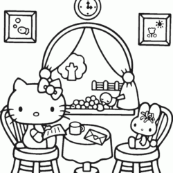 200 Desenhos da Hello Kitty para Colorir e Imprimir