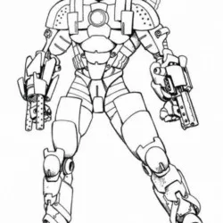 Homem de Ferro para imprimir e colorir