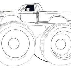 Monster truck tubaro colorir