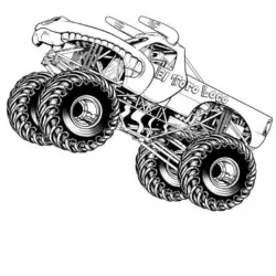 Monster Truck para imprimir e colorir