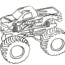 Desenho de Monster Energy Monster Truck para colorir