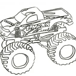 Monster Truck para imprimir e colorir