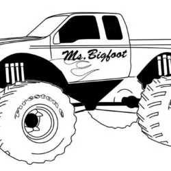 Monster Truck para imprimir e colorir