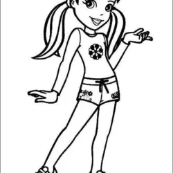 Polly Pocket para imprimir e colorir