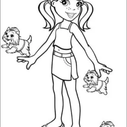 Polly Pocket para imprimir e colorir