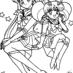 Sailor Moon para imprimir e colorir