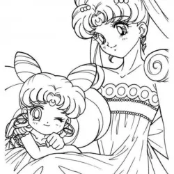 Sailor Moon para imprimir e colorir