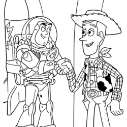 Toy Story para imprimir e colorir