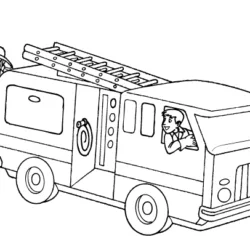 Bombeiros para imprimir e colorir