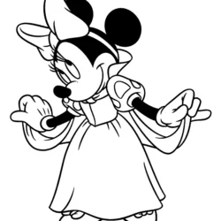 Minnie (Minie) para imprimir e colorir