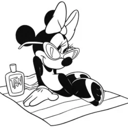 Minnie (Minie) para imprimir e colorir
