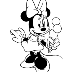 Minnie para Colorir : 50 desenhos para imprimir