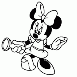 Minnie para Colorir : 50 desenhos para imprimir