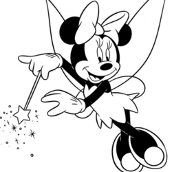 Desenhos Para Pintar e Colorir Minnie - Imprimir Desenho 047