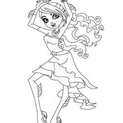 Monster High para imprimir e colorir