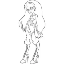 Monster High para imprimir e colorir