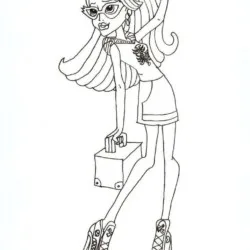 Monster High para imprimir e colorir