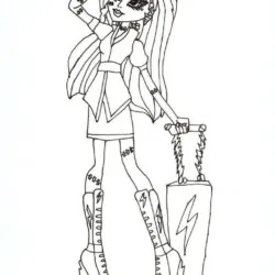 Monster High para imprimir e colorir