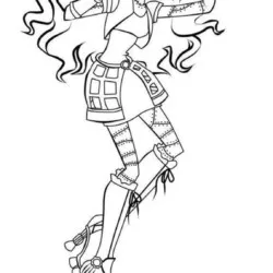 Monster High para imprimir e colorir