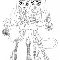 Monster High para imprimir e colorir