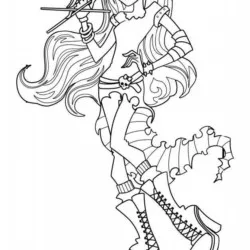 Monster High para imprimir e colorir
