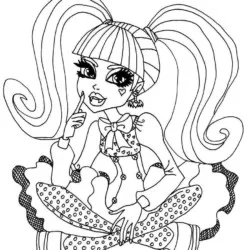 Monster High para imprimir e colorir