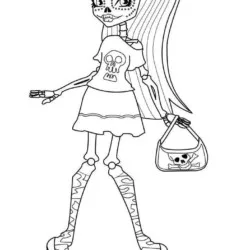 Monster High para imprimir e colorir