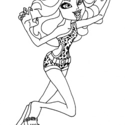 Desenhos para imprimir e colorir Monster High