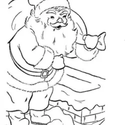 Papai Noel para imprimir e colorir