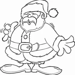 Papai Noel para imprimir e colorir