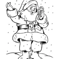 Papai Noel para imprimir e colorir