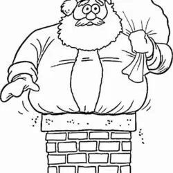 Papai Noel para imprimir e colorir