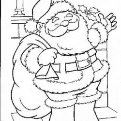 Papai Noel para imprimir e colorir