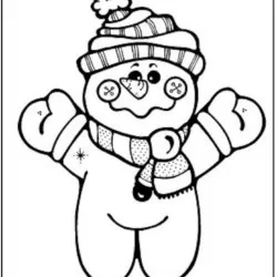 Bonecos de Neve para imprimir e colorir