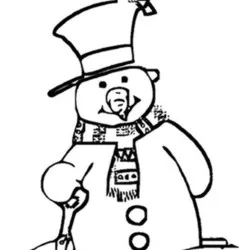 Bonecos de Neve para imprimir e colorir
