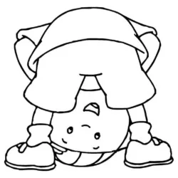 Caillou para imprimir e colorir