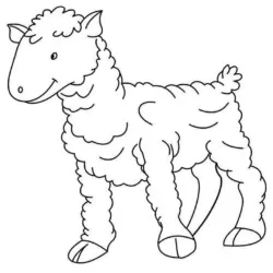 Ovelha para imprimir e colorir