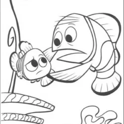 Procurando Nemo para imprimir e colorir