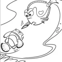 Procurando Nemo para imprimir e colorir