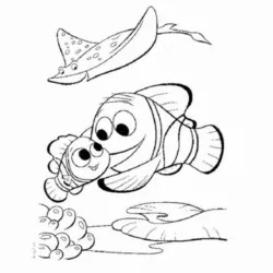 Procurando Nemo para imprimir e colorir