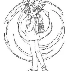 Yu-Gi-Oh para imprimir e colorir